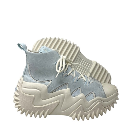 Converse Run Star Motion CX Shoes Skate Sneakers Women Aqua Suede Canvas A05018C - Picture 3 of 7